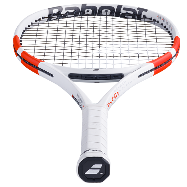 Babolat Pure Strike 100 300g Unstrung Tennis Racket (White/Red/Black)