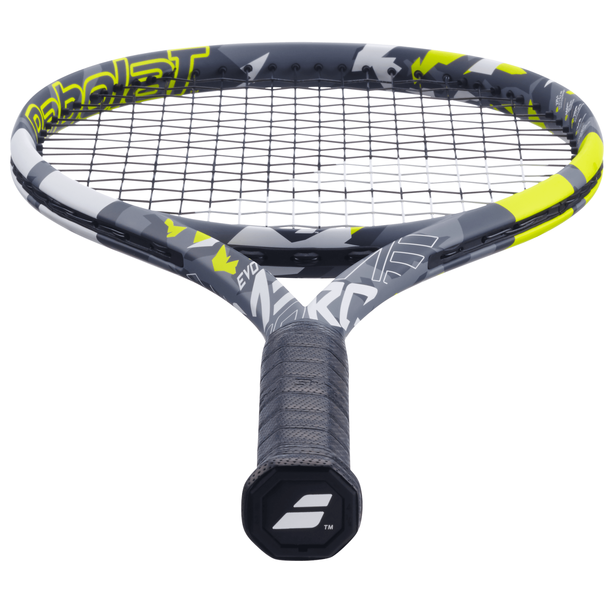 Babolat Evo Aero 102 275g Strung Tennis Racket (Grey/Yellow)