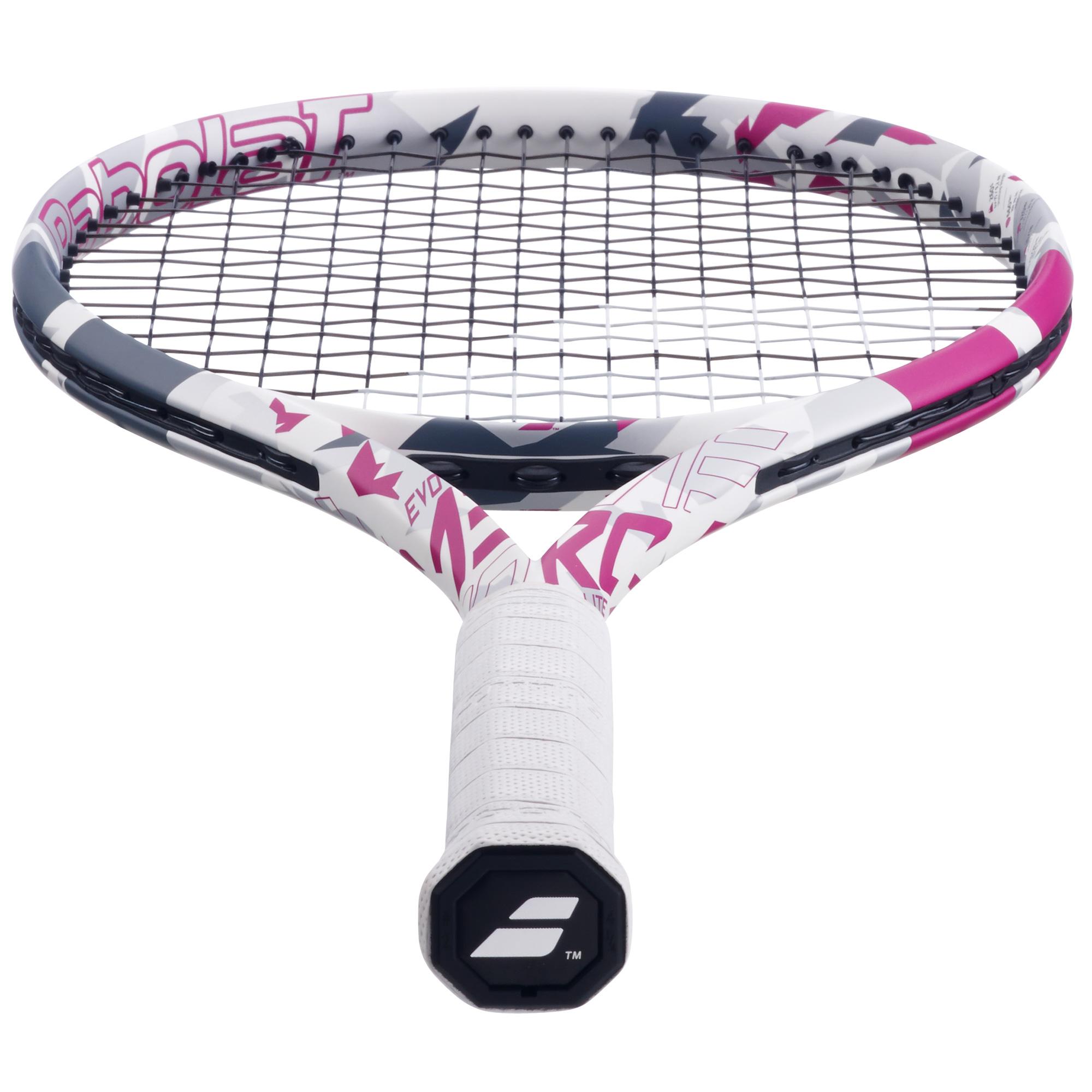 Babolat Evo Aero Lite 102 260g Strung Tennis Racket (Pink)