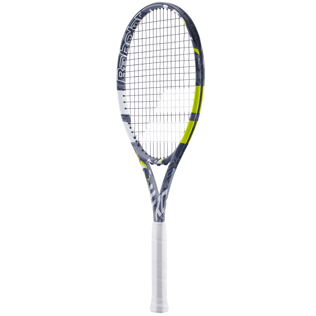 Babolat Evo Aero Lite 102 275g Strung Tennis Racket (Grey/Yellow)
