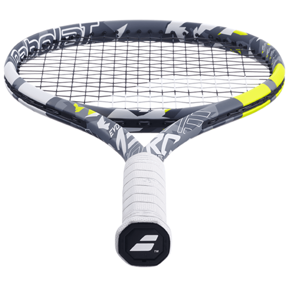 Babolat Evo Aero Lite 102 275g Strung Tennis Racket (Grey/Yellow)