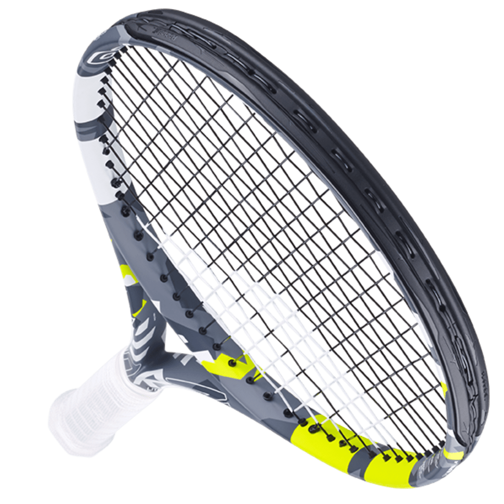 Babolat Evo Aero Lite 102 275g Strung Tennis Racket (Grey/Yellow)