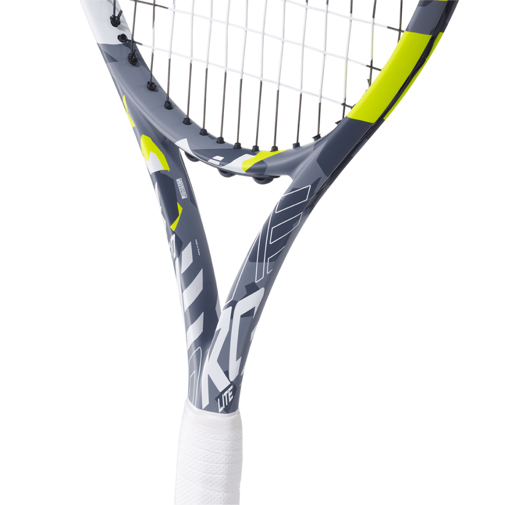 Babolat Evo Aero Lite 102 275g Strung Tennis Racket (Grey/Yellow)