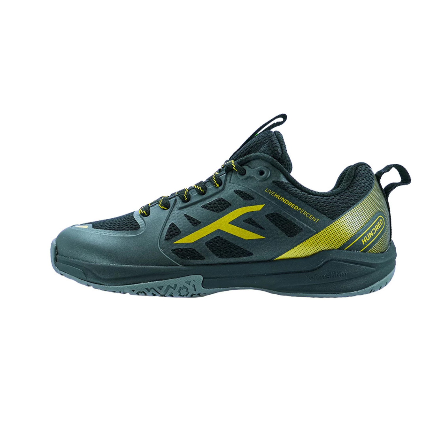 Hundred Velocity Z Badminton Shoes - Black/Gold