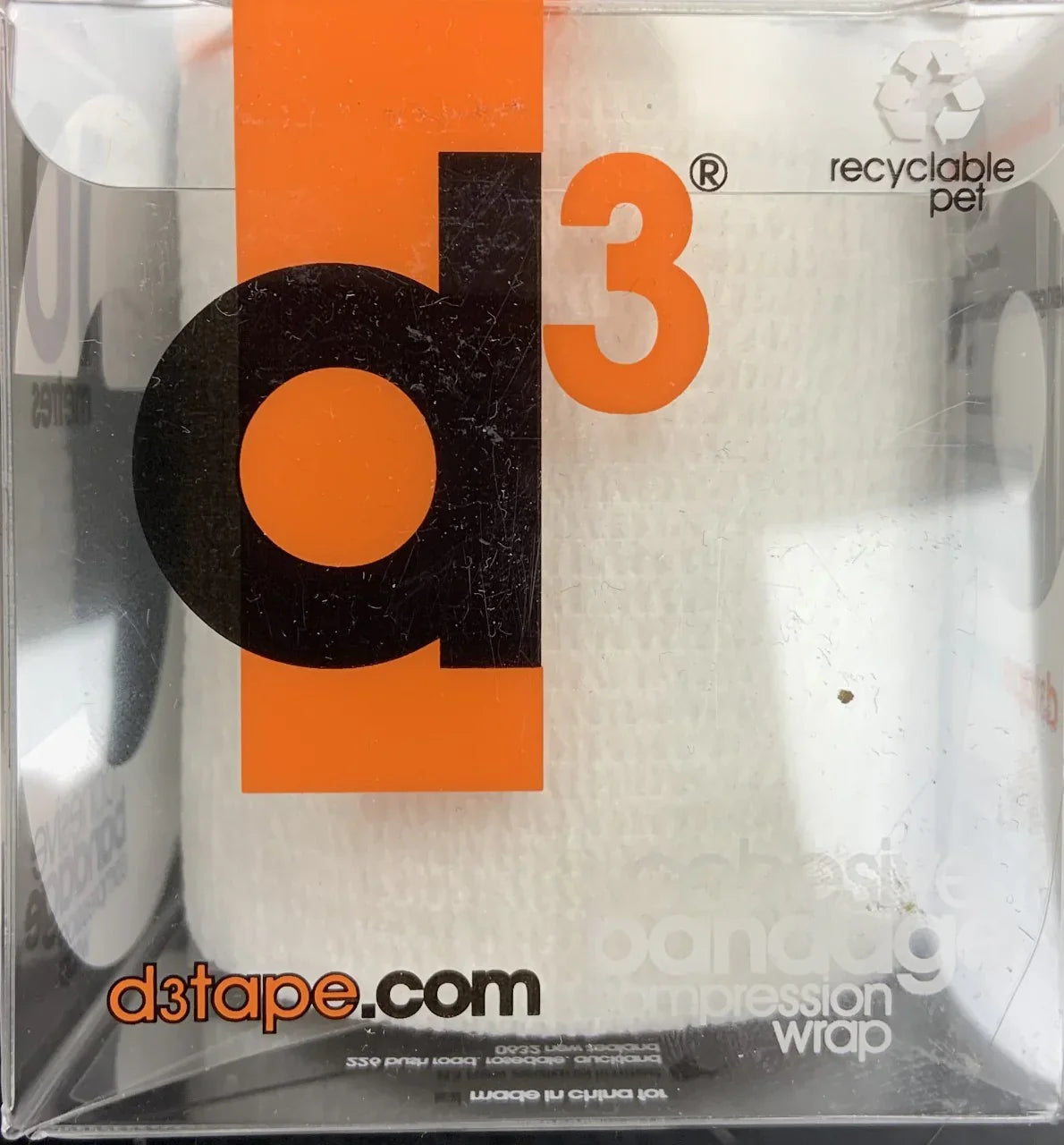 D3 Cohesive Bandage Compression Wrap (White)