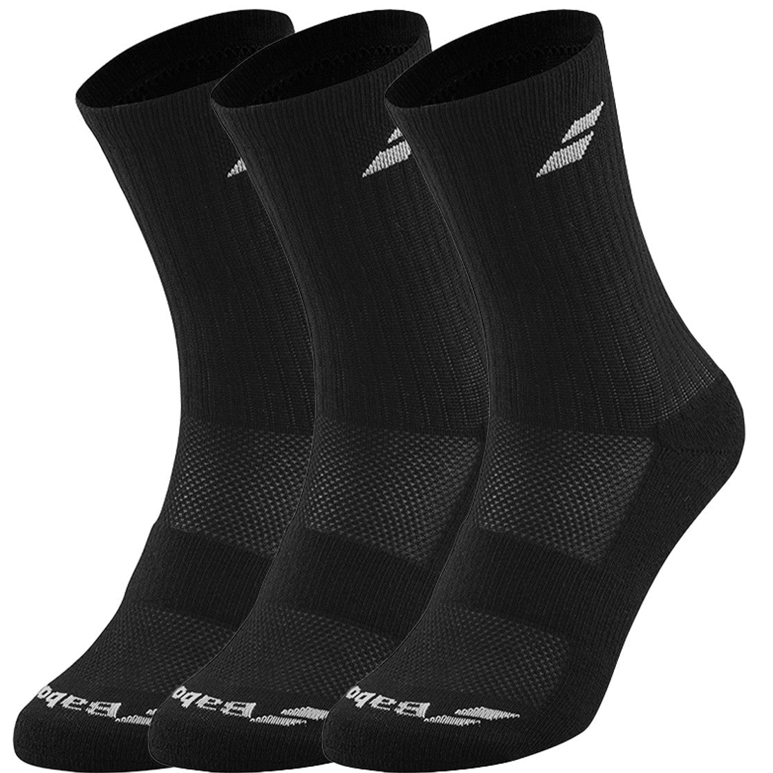 Babolat 3 Pairs Pack Sock Unisex - Black/White