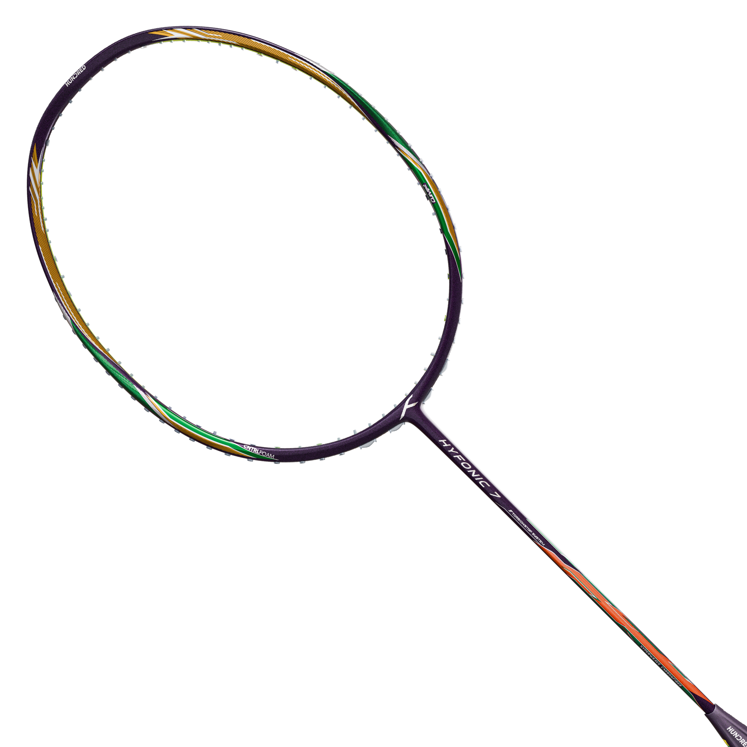 Hundred Hyfonic 7 Badminton Racket - Purple/Green