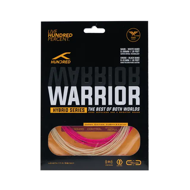 Hundred Hybrid Warrior (HBAA-3M069-5) Badminton String