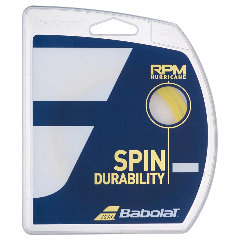 Babolat RPM Hurricane 1.30mm/12M Tennis String - Yellow