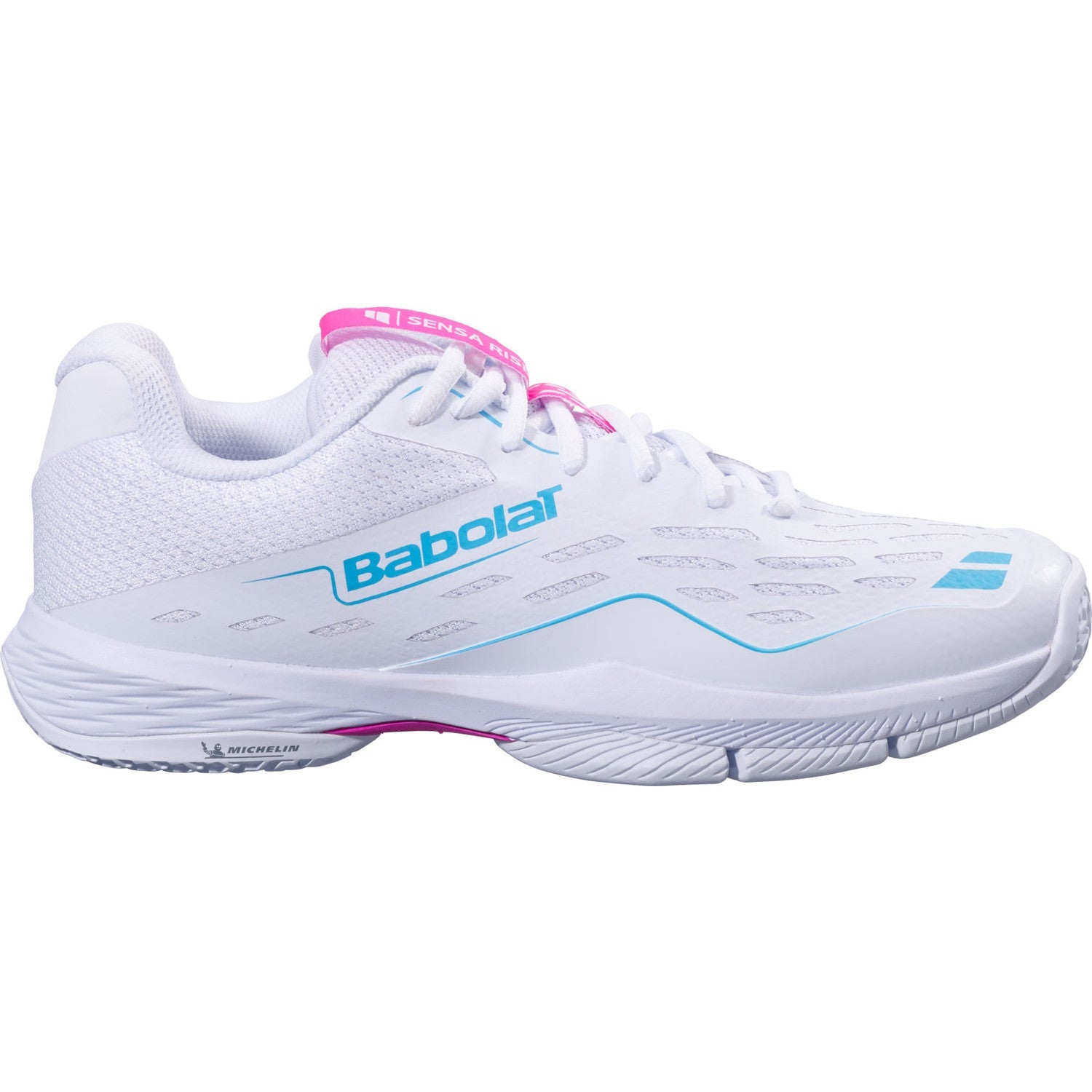 Babolat Sensa Rise Women Padel Shoes - White/Red