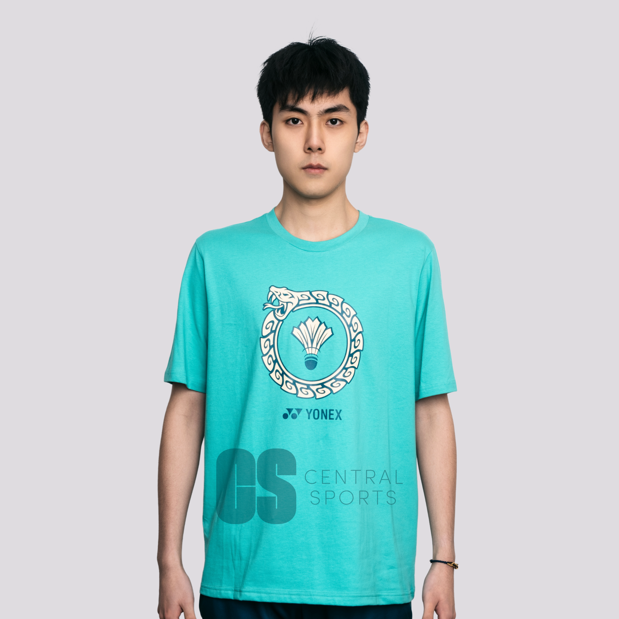 Yonex Snake Ring Mens Cotton T-Shirt Jade