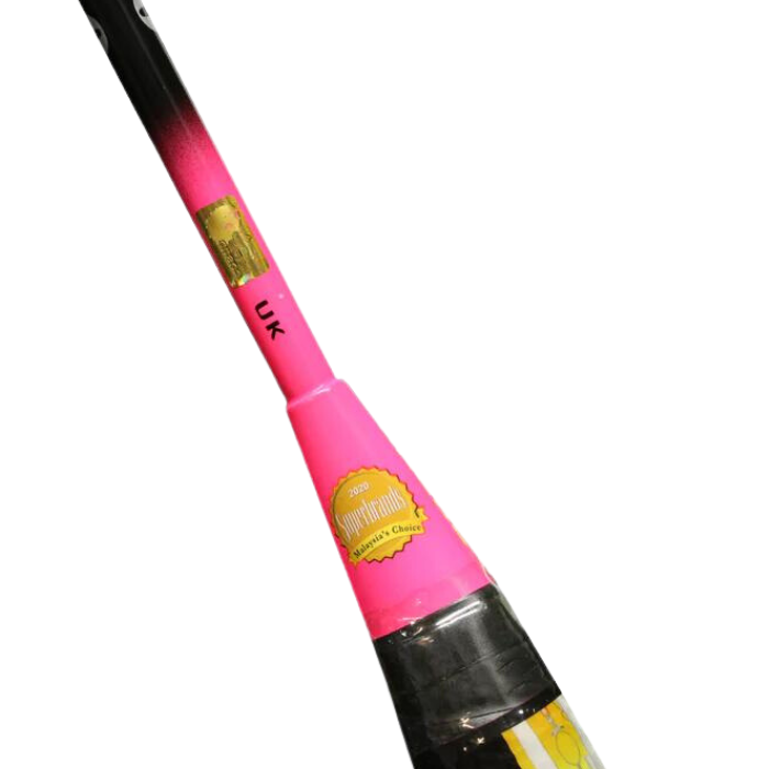 Apacs W-120g Badminton Training Racket (Strung) - Black/Pink