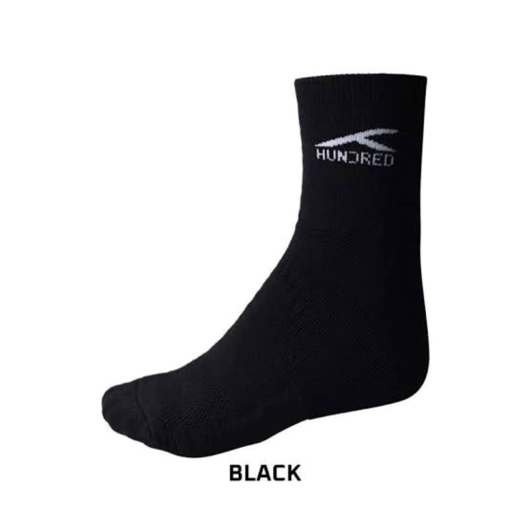 Hundred Quarter Socks Unisex - Black