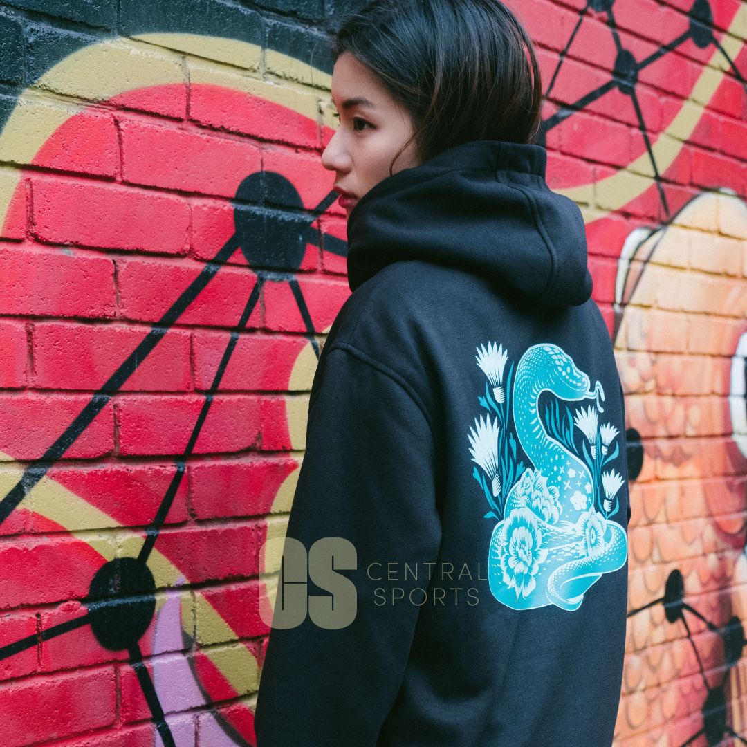 Yonex Coiled Snake Unisex Hood Black