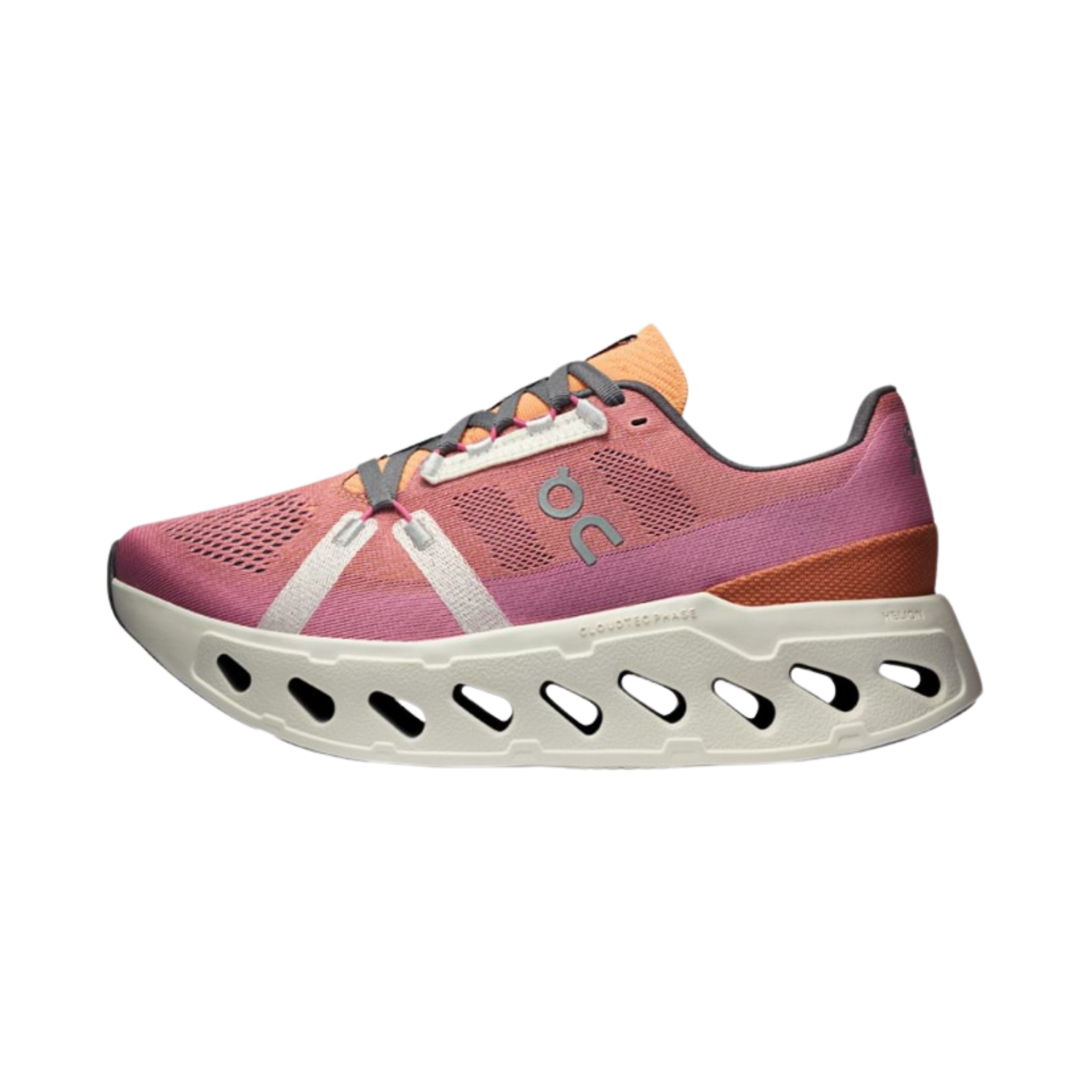 On Cloudeclipse Running Shoes Women - Tangerine/Ivory