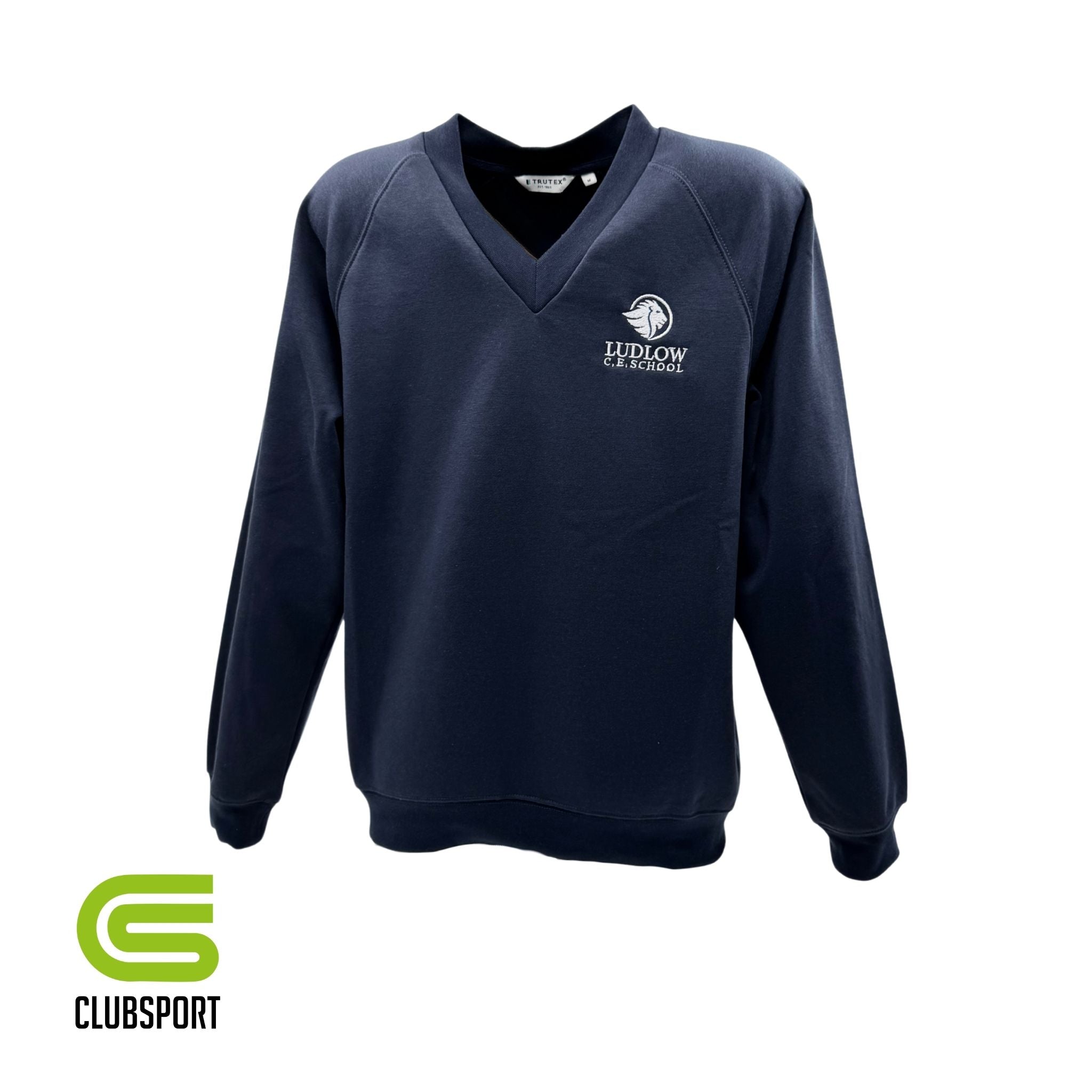 Ludlow C E School V-Neck Sweatshirt