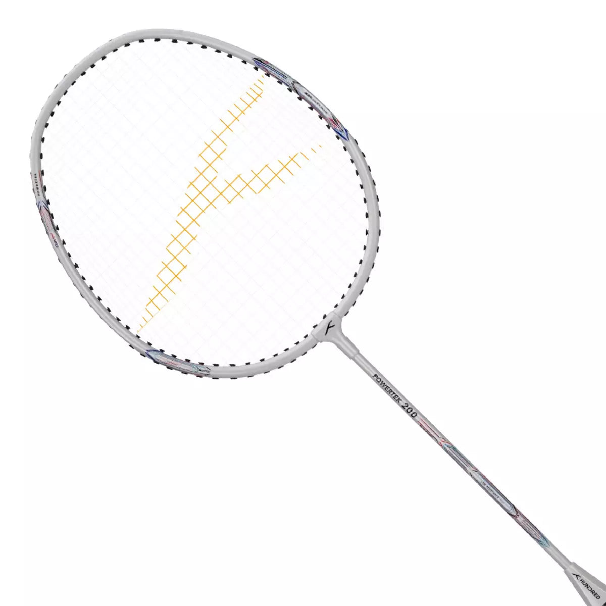 Hundred Powertek 200 2U Badminton Racket - White