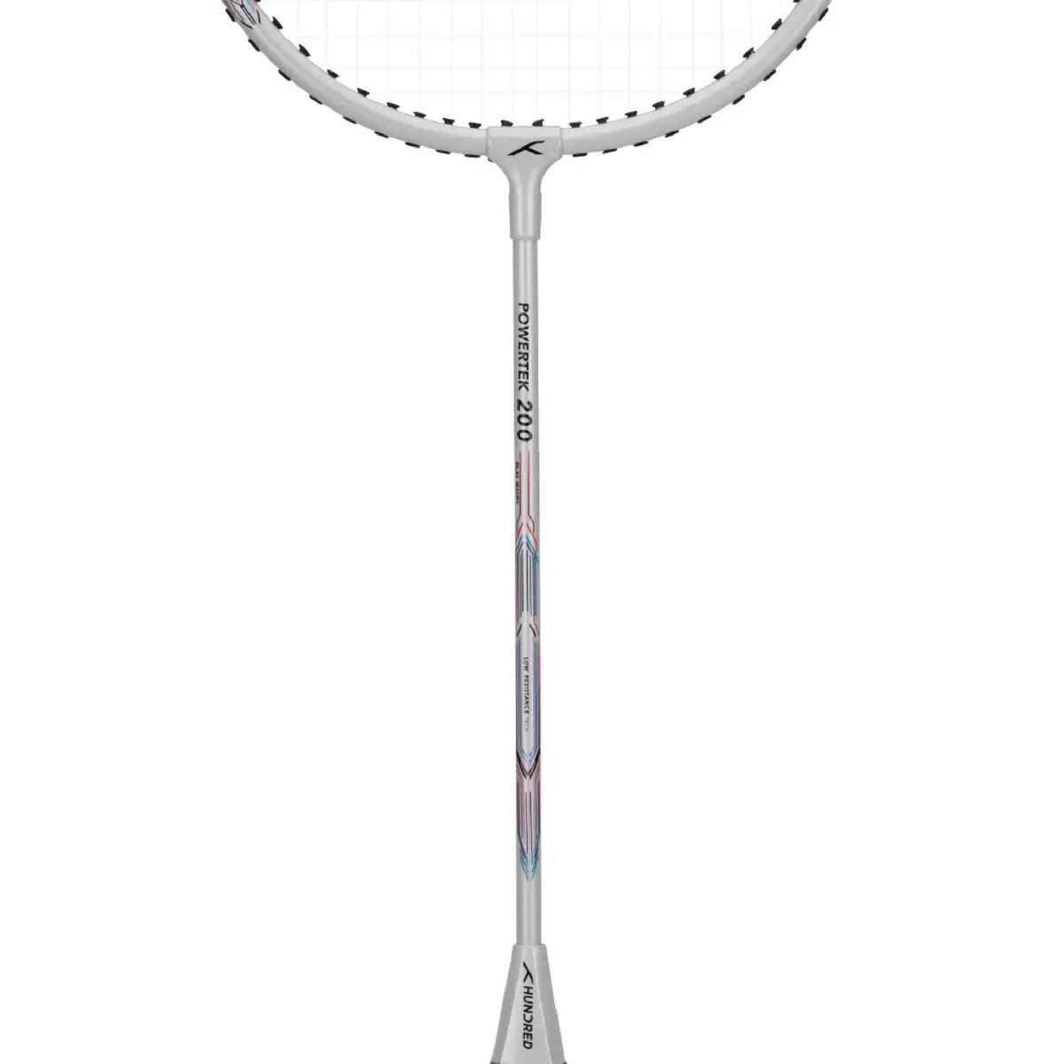 Hundred Powertek 200 2U Badminton Racket - White