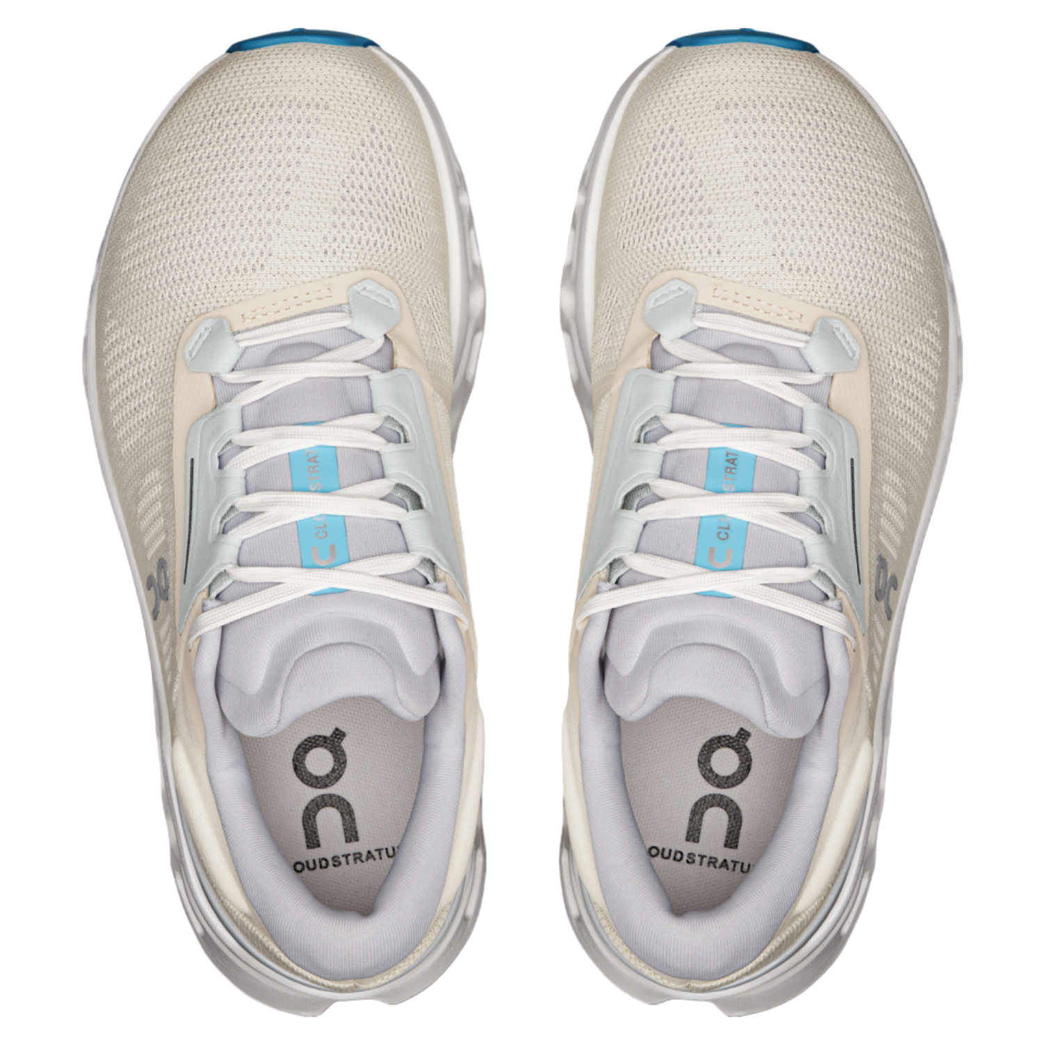 On Cloudstratus 3 Running Shoes Women - Cream/Arctic