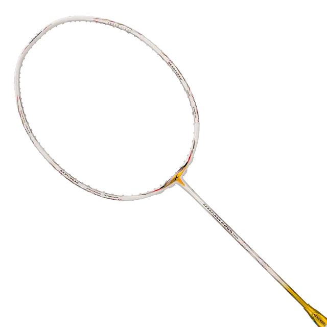 Hundred Aeroflash 8000 Zoom 5U Badminton Racket - White/Gold