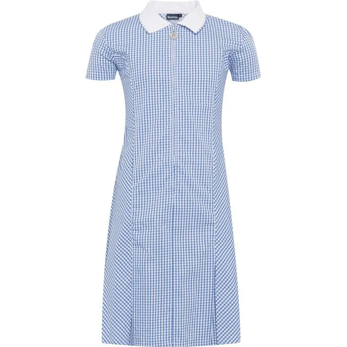 Avon Zip-Fronted Gingham Dress