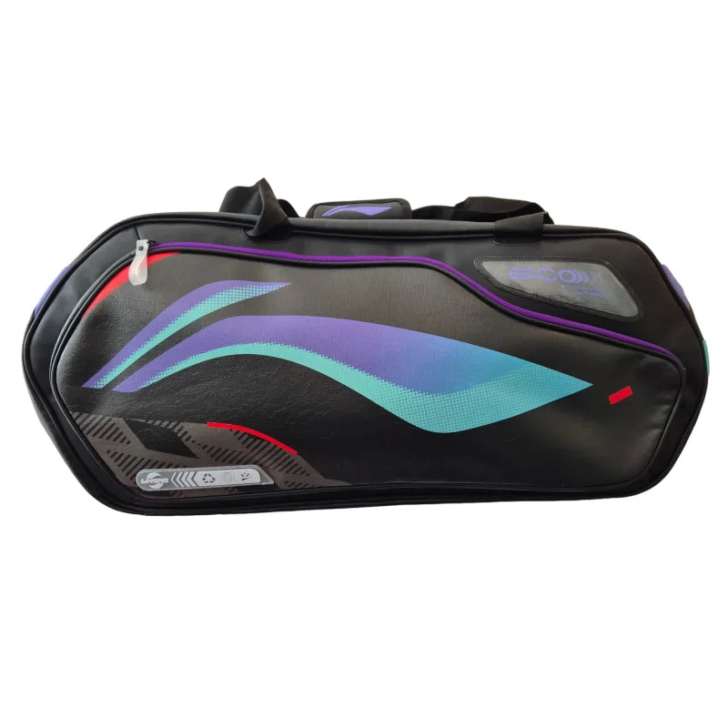 Li-Ning ABJU013 6 Racket International Badminton Bag – Black / Purple