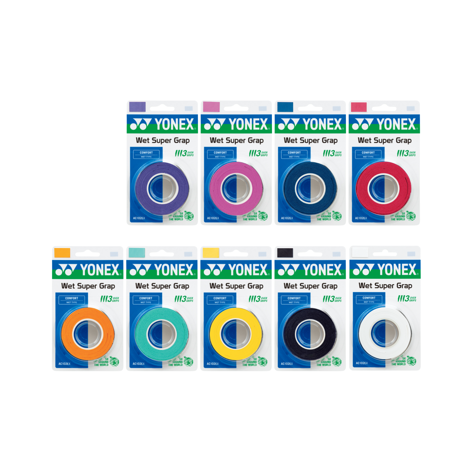 Yonex Wet Super Grap - Multicolor - 3 Pieces