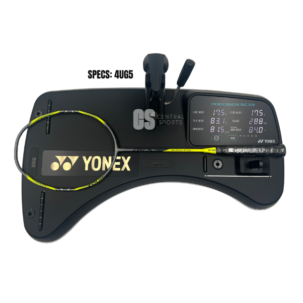 Yonex Arcsaber 7 Tour 4U Badminton Racket Free Restring & Autograph - Gray/Yellow
