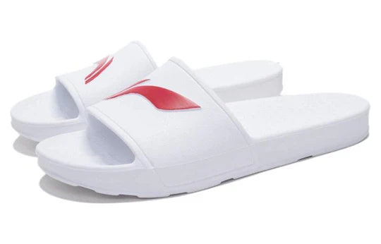 Li-Ning Slippers Unisex - White/Red