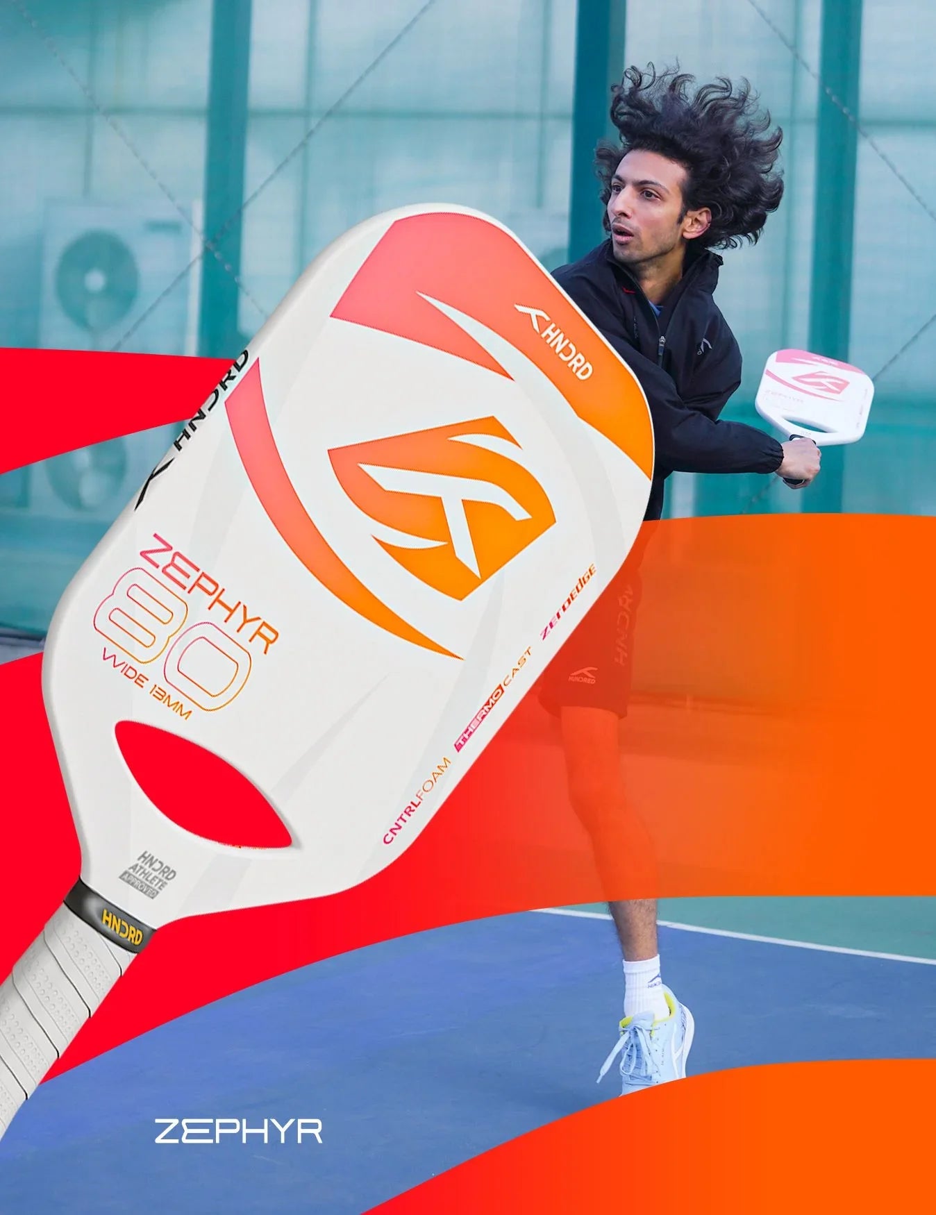 Hundred Zephyr 80 Extend 13mm Pickleball Paddle HPRX-4M170-13-X