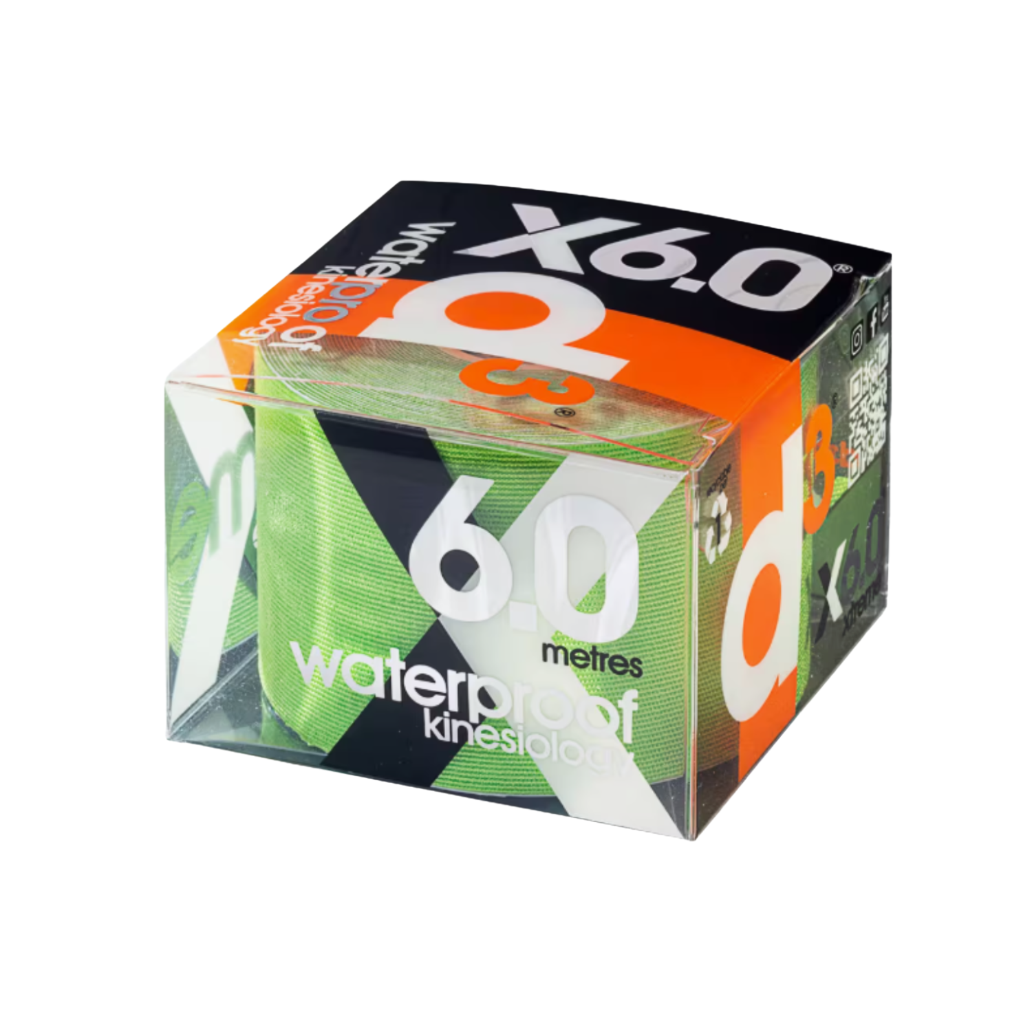 D3 X6.0 Xtreme Kinesiology Tape (Lime)