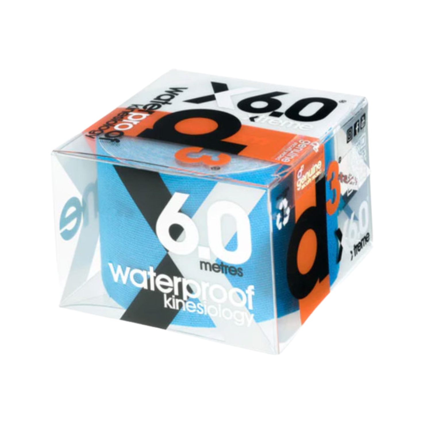 D3 X6.0 Xtreme Kinesiology Tape (Electric Blue)