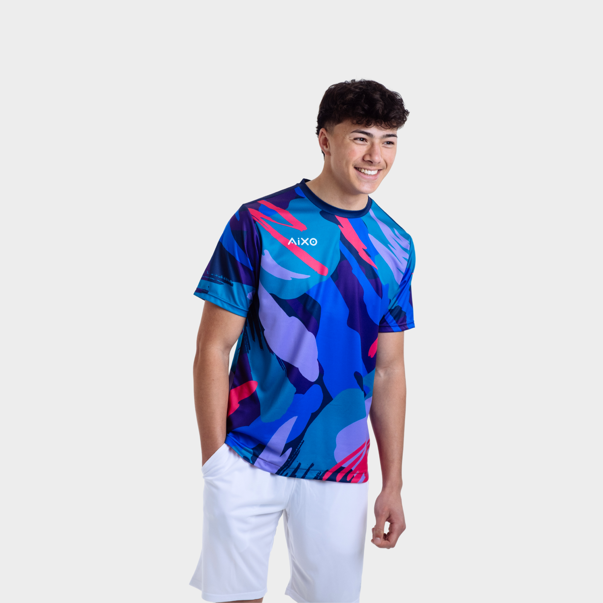 Aixo Abstract T-Shirt Mens (Multicolour)