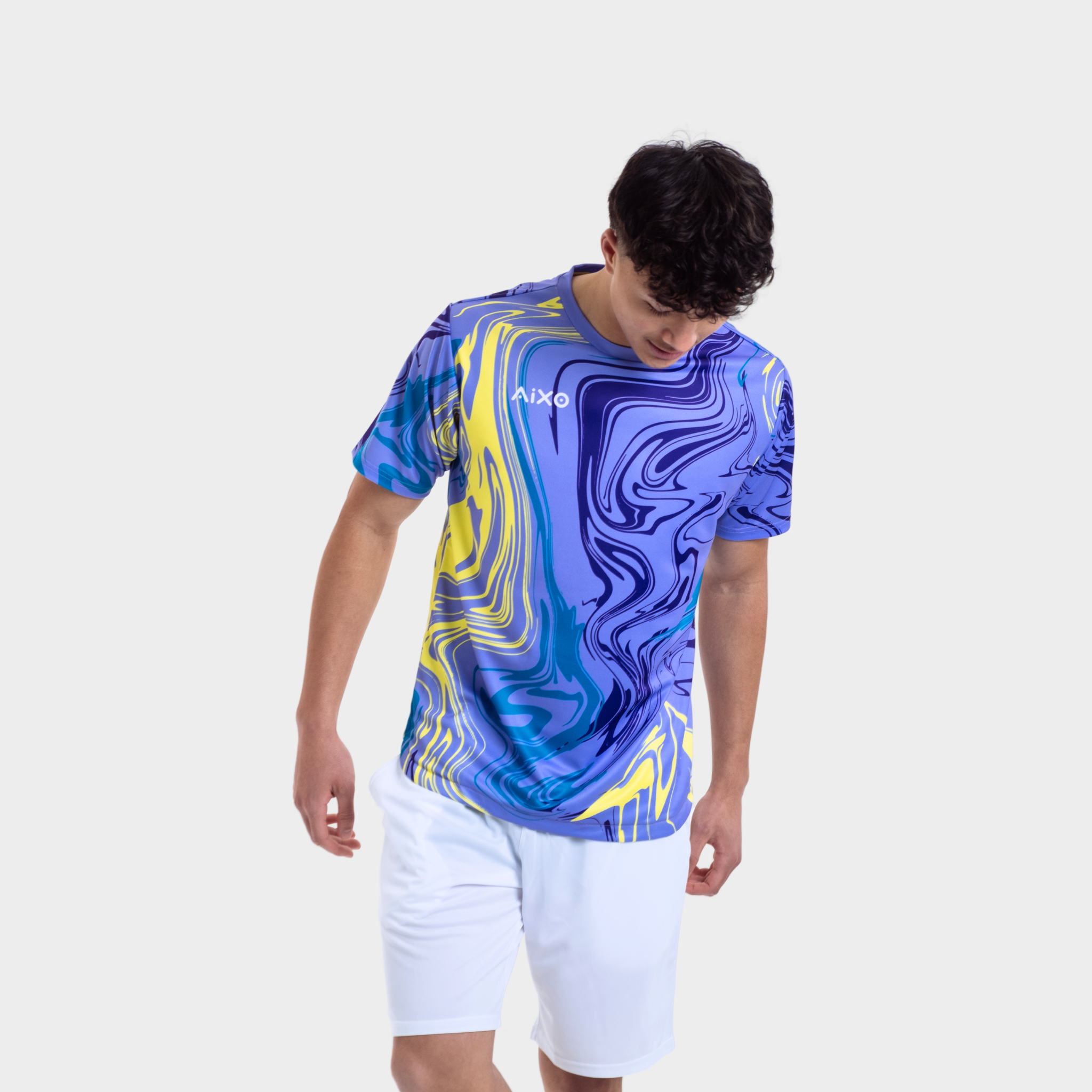 Aixo Chrome Mens T Shirt Graphite