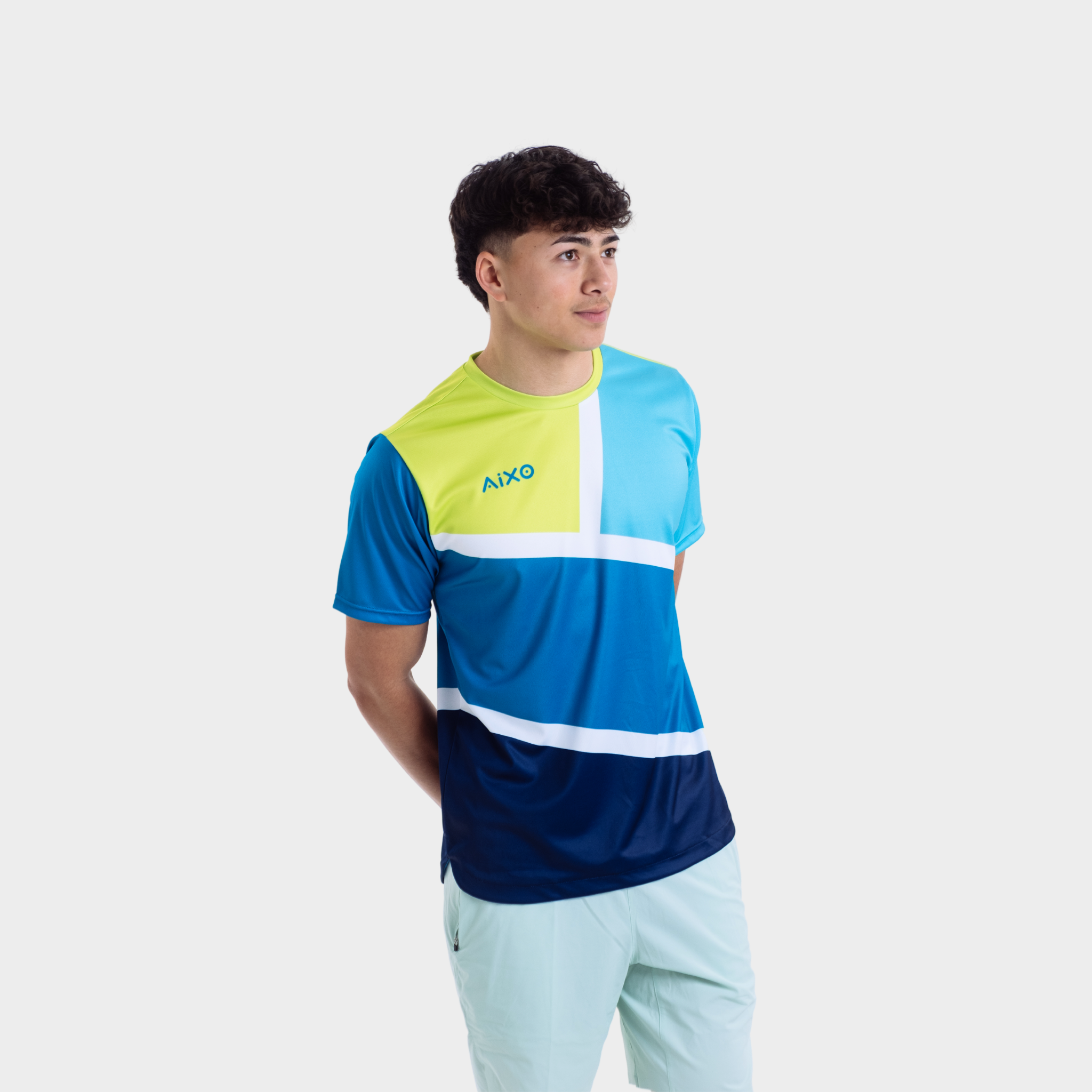 Aixo Court Mens T Shirt Graphite