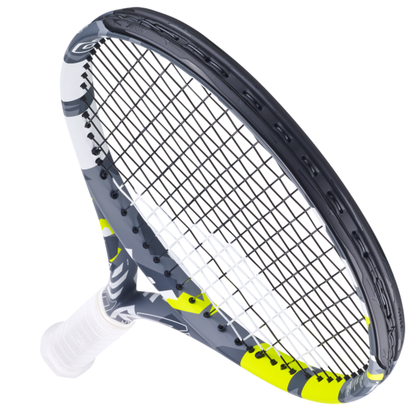 Babolat Evo Aero Lite 102 260g Strung Tennis Racket (Grey/Yellow)