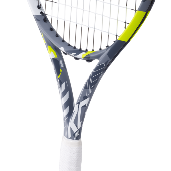 Babolat Evo Aero Lite 102 260g Strung Tennis Racket (Grey/Yellow)