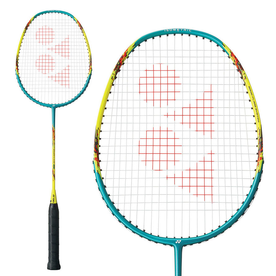 Yonex Nanoflare E13 Badminton Racket Strung (TURQUOISE/YELLOW)