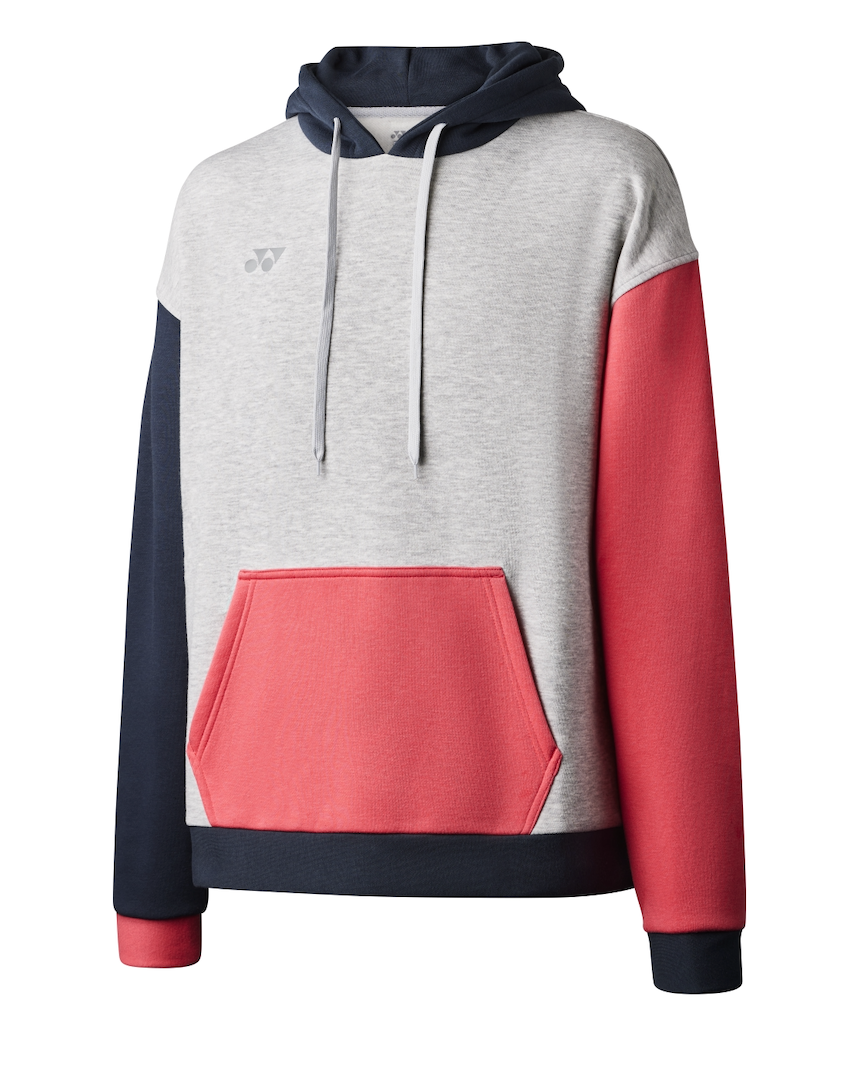 Yonex YHD323J Junior Hoodie (Grey/Gunmetal/Cerise)