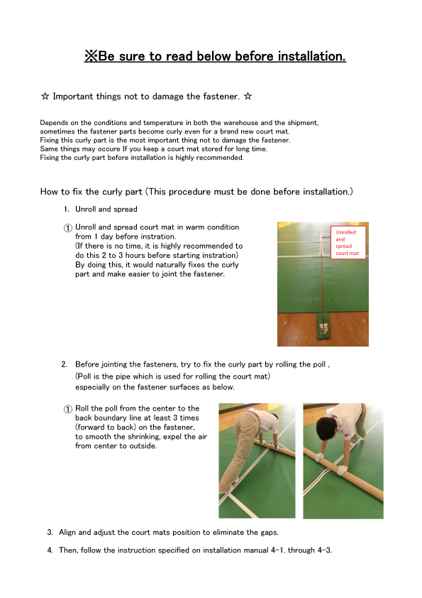 Yonex AC367 Badminton Court Mat