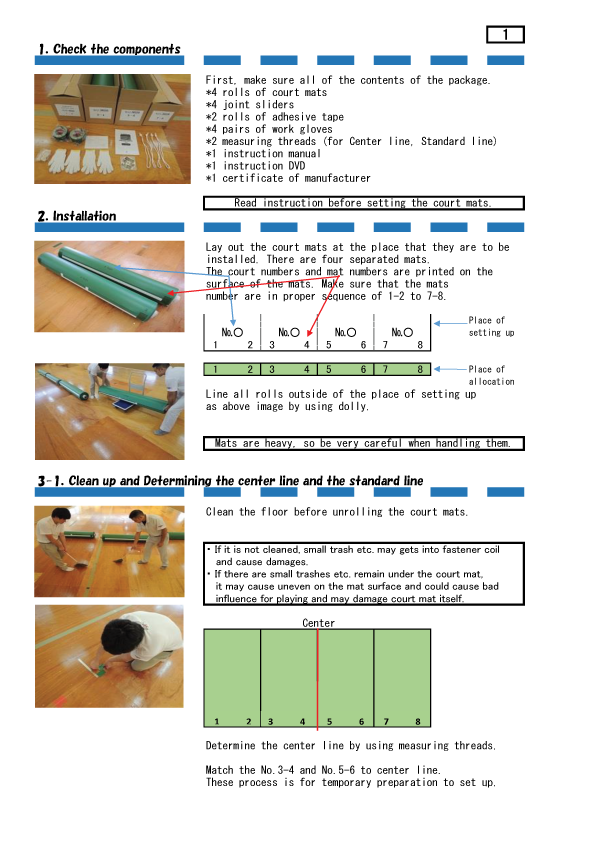Yonex AC367 Badminton Court Mat