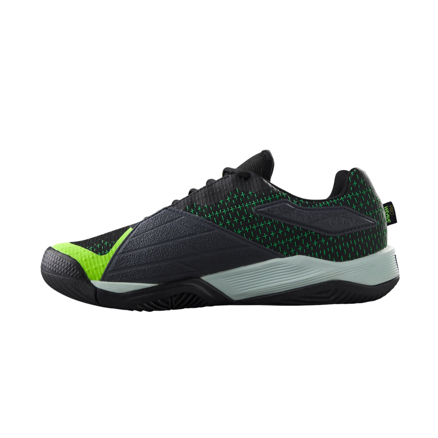 Wilson Rush Pro Extra Duty Tennis Shoes Men Black/Safety Yellow WRS332380