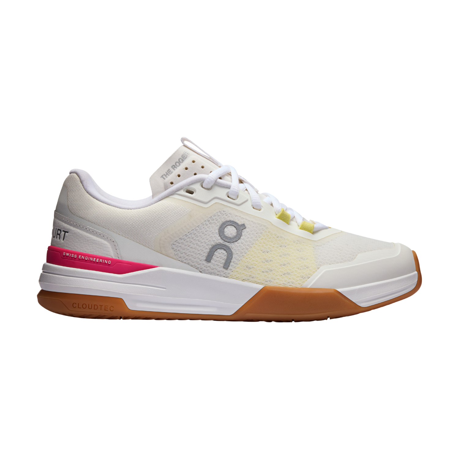 On THE ROGER Advantage Pro Tennis Shoes Women - Ivory/Pink