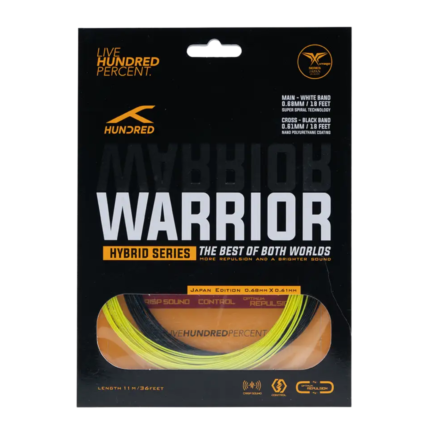 Hundred Hybrid Warrior (HBAA-3M069-2) Badminton String