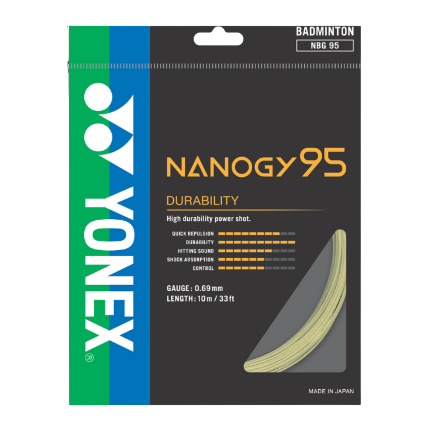 Yonex Nanogy 95 String (10m Set) Gold