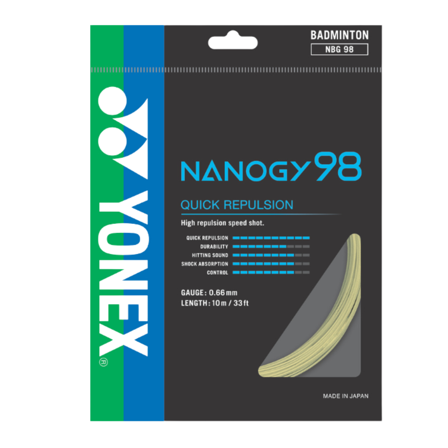 Yonex Nanogy 98 String (10m Set) Gold