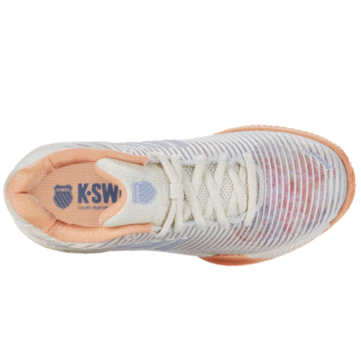 K-Swiss TFW Court Express HB 96750958M Tennis Shoes Womens (White/Heather/Peach Fuzz)