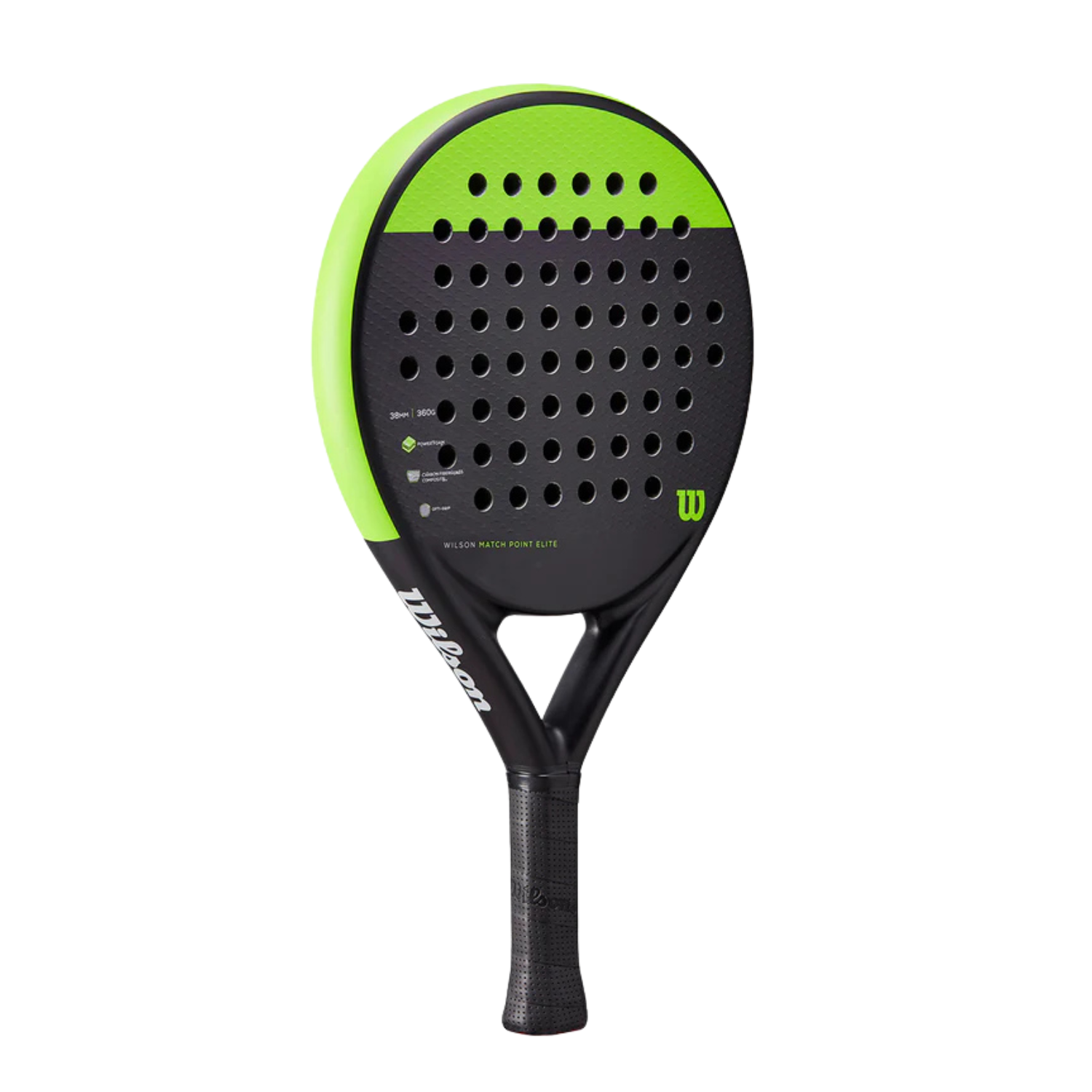 Wilson Match Point Elite WR079911U Padel Racket (Black/Green)