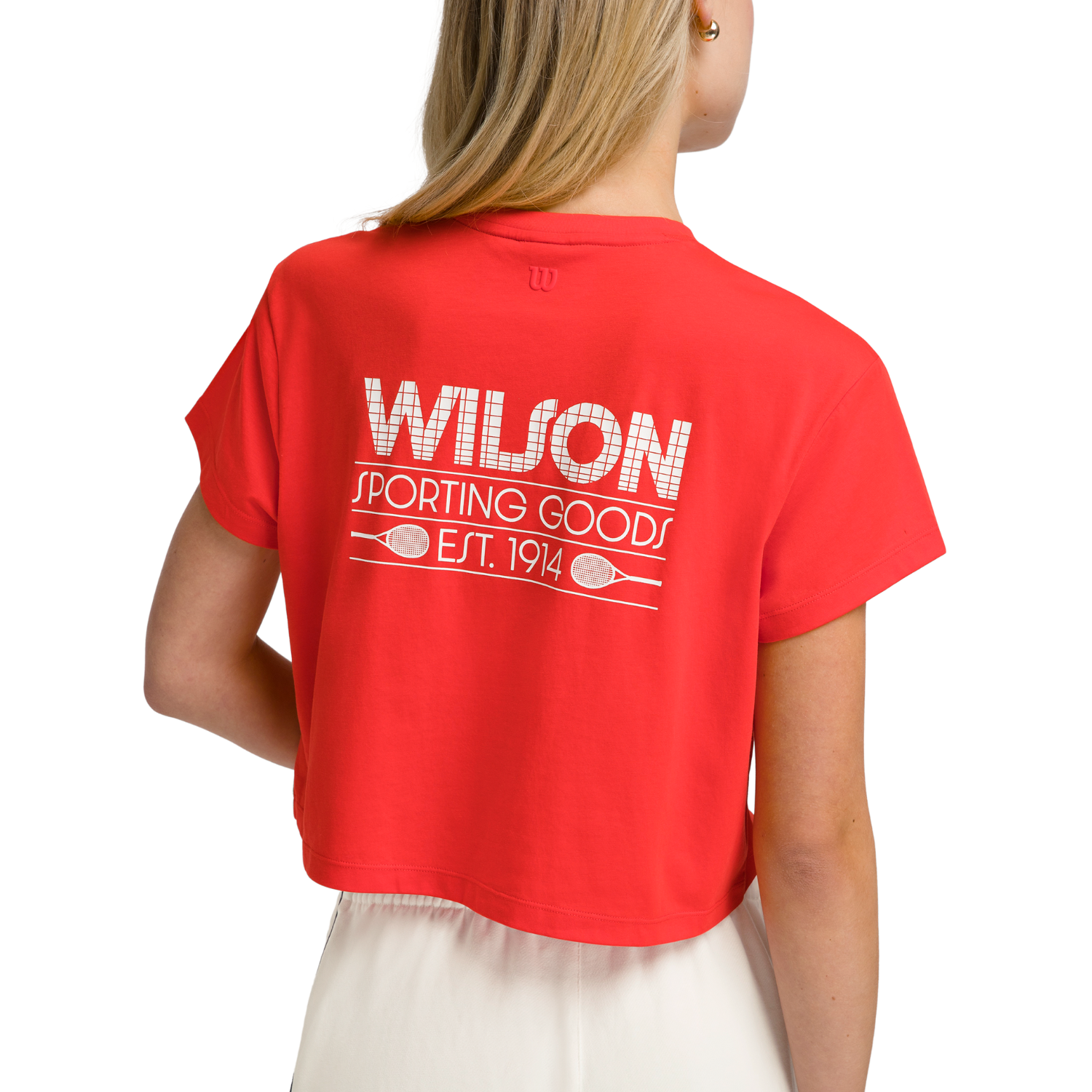 Wilson Harper Crop T-Shirt Women - Red