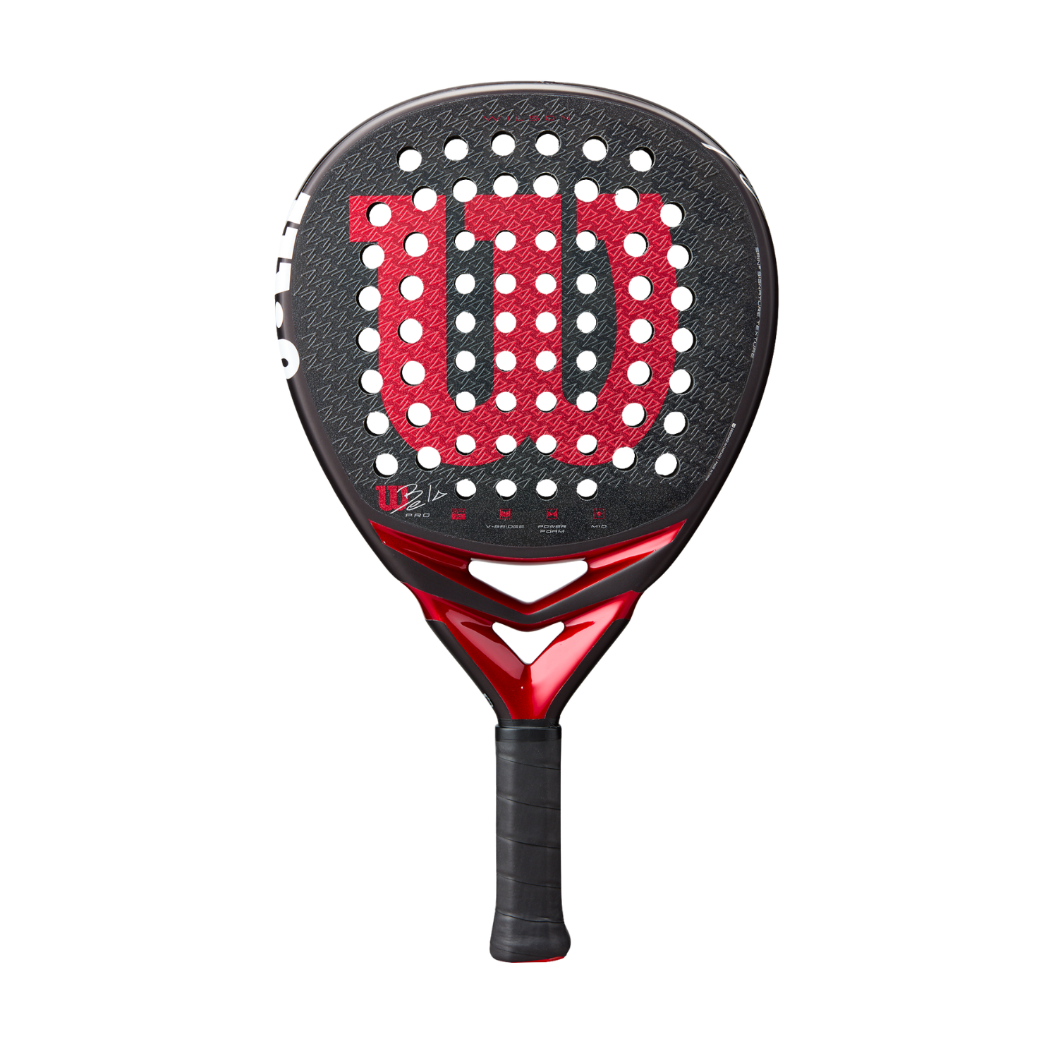 Wilson Bela Pro V3 Padel Racket - Black/Red